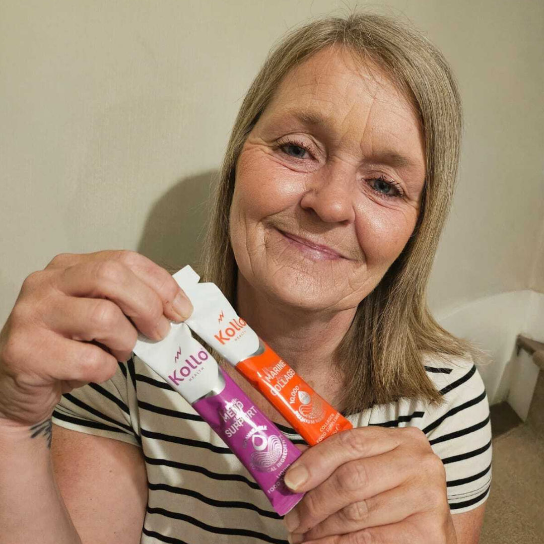 Customer Yvonne with Kollo Health's Premium Liquid Collagen & Menopause Supplements